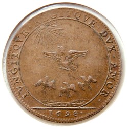 États de Bourgogne, Paix de Ryswick. 1698, Cuivre.