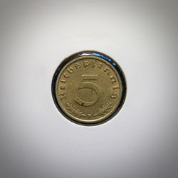 5 Reichspfennig 1939 F