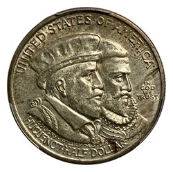 ½ Dollar - Huguenot Wallon, 1924