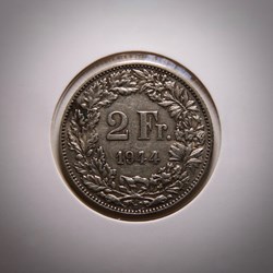 2 Francs 1944 B Helvetia debout