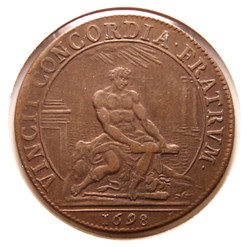 Louis XIV, Les six corps de marchands. 1698 Cuivre.
