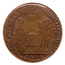 Louis XIV, Alliance avec les Suisses. 1664 Cuivre.