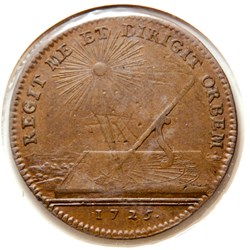 États de Bourgogne, La majorité du Roi. 1725, Cuivre.