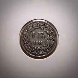 1 Franc 1911 B Helvetia debout