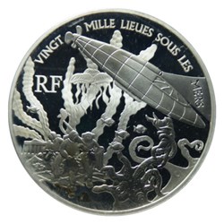 1 € 1/2 Argent 2005 Vingt mille lieues sous les mers