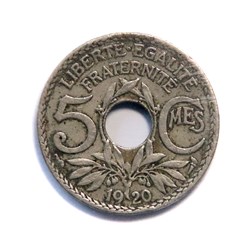 5 centimes Lindauer 1920, grand module