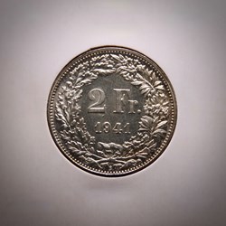 2 Francs 1941 B Helvetia debout