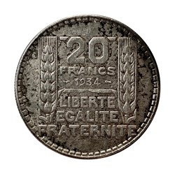 20 Francs Turin - 1934