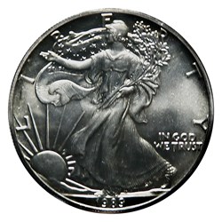 1 Dollar - Silver Eagle, 1989 (San Francisco ou West Point)