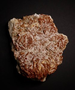 Vanadinite sur barite (Maroc)