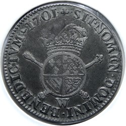 Demi-écu de Flandre aux insignes 1701W