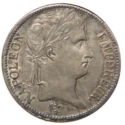 5 Fr. Empire Français 1811 W - Napoléon Tête laurée.