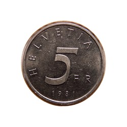 5 Francs 1981 B Convenant de Stans