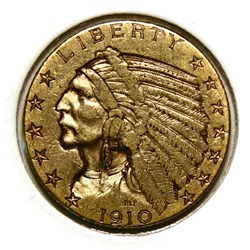 5 Dollars - Indian Head, 1910 S