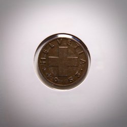 2 Centimes Croix suisse 1953 B