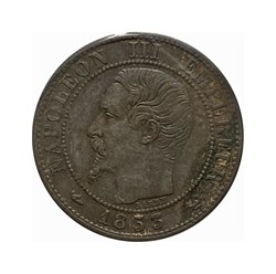 Un Centime - 1853 𝐖 Napoléon Ⅲ tête nue