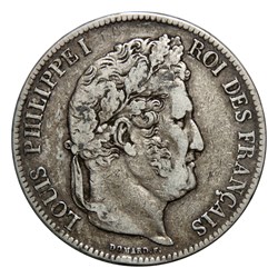 Louis-Philippe Ier - 5 Fr, 1838𝐀 (2ème type)