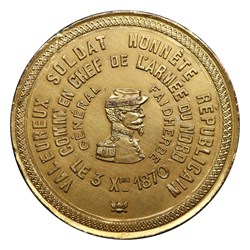 Médaille (1870) - Général Faidherbe, commandant en chef de l’armée du Nord