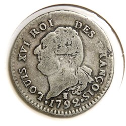Louis XVI 1792 𝐈 - 30 Sols au génie.
