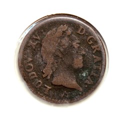 Louis XV 1769W Demi sol à la vieille tête