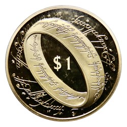 Elizabeth II - 1 Dollar NZ, 2003 Anneau unique