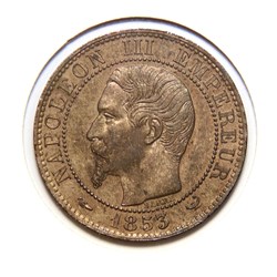 Module de Cinq Centimes - Visite de Napoléon III à la bourse de Lille, 1853
