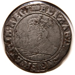 Elizabeth I  - 1 Shilling (circa 1590-92).
