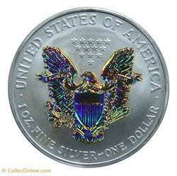 1 Dollar - Silver Eagle, 2003 (colorisé)