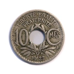 10 centimes Lindauer 1922, Poissy