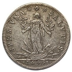 États de Bourgogne. 1645, Argent. L'espoir de paix
