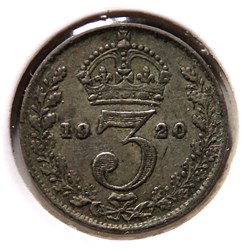 George V - 3 Pence 1920.