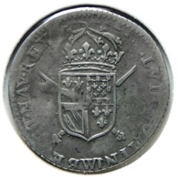 Seizième d’écu de Flandre aux insignes 2ème type 1705 W