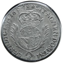 Demi-écu de Flandre aux palmes 1694W