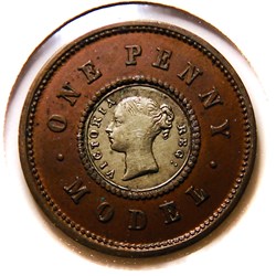 Victoria  - 1 Penny, pièce d'essai (n.d.)