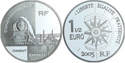 1 € 1/2 Argent 2003 L'Orient-Express