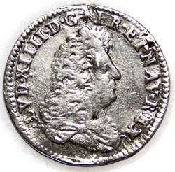 Seizième d'Ecu de Flandre 1686 L♔