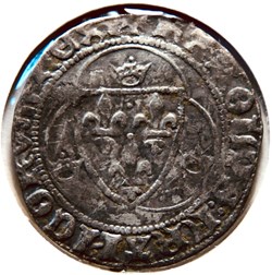 Charles VII Blanc à la couronne Tours