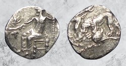 Cilicie - Tarsos - Mazaios (satrape) - Lion sur Cerf