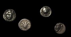 Carie - Rhodes - hélidrachmes- Apollon rose