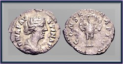 Diva Faustina la Jeune - Paon - denier