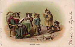 Chats - British family - Grand-Mère, les Devoirs - Lesson Time