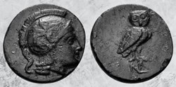 Eolide - Aiolis - Neonteichos - Athéna / Chouette