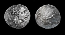 République romaine - Hostilia -  Lucius Hostilius Saserna, L•HOSTILIVS SASERN