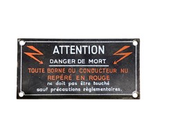 Plaque danger de mort