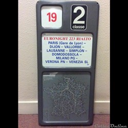 Plaque de voiture corail