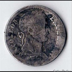 ½ franc Napoleon I 1809 A tête laurée