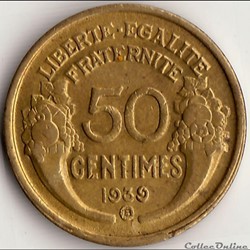 50 CENTIMES MORLON 1939, Brux.