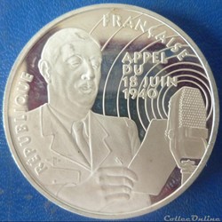 100 francs Appel du 18 juin 1940