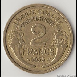 2 FRANCS MORLON 1935