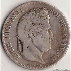 5 francs IIème type DOMARD 1832 BB